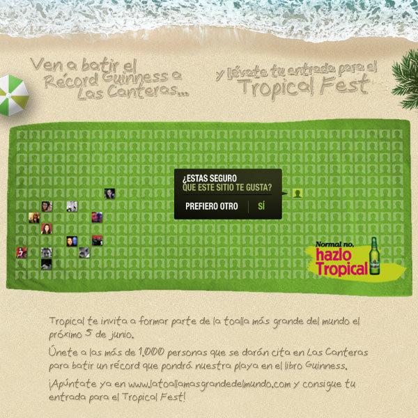 La bière Tropical et le Guinness World Record