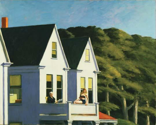 Hopper - Second story Sunlight (Deuxième étage dans la lumière du soleil), 1960
