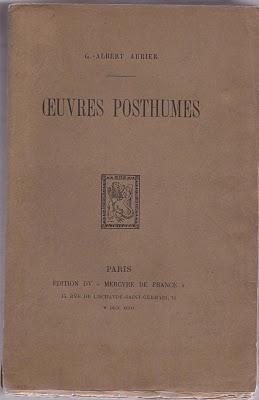 G.-Albert AURIER : Œuvres Posthumes. 1893