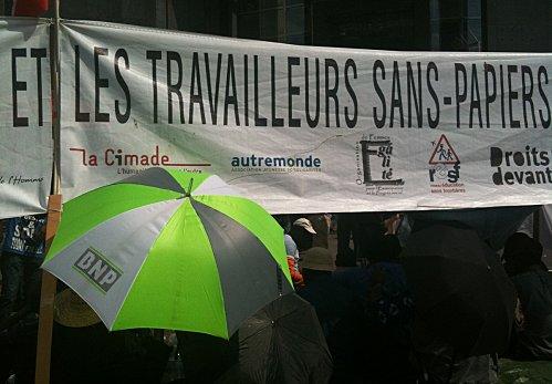 sans papiers en grève