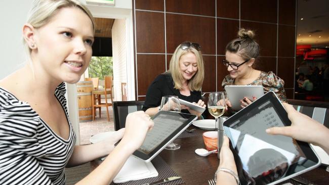 L’iPad en guise de menu dans un restaurant a Sydney