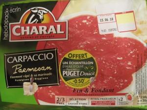 Carpaccio Charal Parmesan