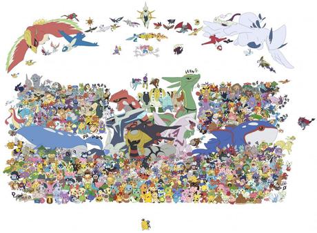 pokemon group photo 1024x756 La grande photo de famille des Pokémon   Cheese !