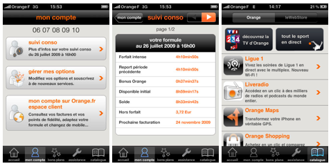 Orange et Moi : Gérer son compte avec une application iPhone