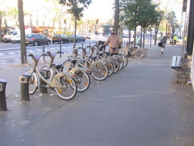 Station Vélib' à Paris