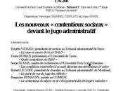 nouveaux contentieux sociaux devant juge administratif (Séminaire, CREDOF, droit Nanterre, Jeudi juin 17h00-20h)