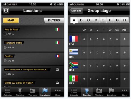 Fan de Soccer 2010, pour suivre la coupe du monde sur iPhone...