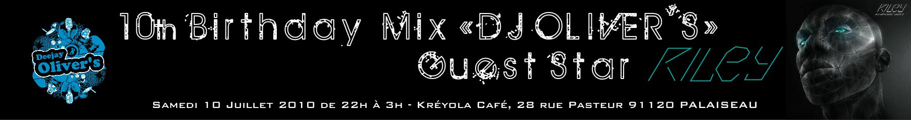 DJ Olivier : soirée 10 ans de Mix