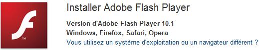 Adobe Flash Player 10.1 en version finale