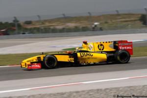 Robert Kubica devant son public avec Renault F1 Team