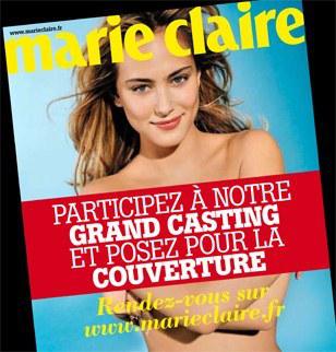 Casting Marie Claire pour la couverture de Décembre 2010