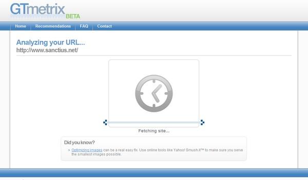 gtmetrix Tester les performances et la vitesse de votre site + recommandations