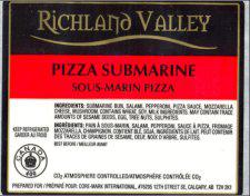 Richland Valley - Sous-marin pizza