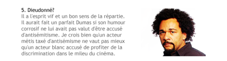 Dumas le métis, trop blanc pour un acteur noir?