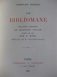 Le Bibliomane de Nodier: les compositions de Maurice Leloir