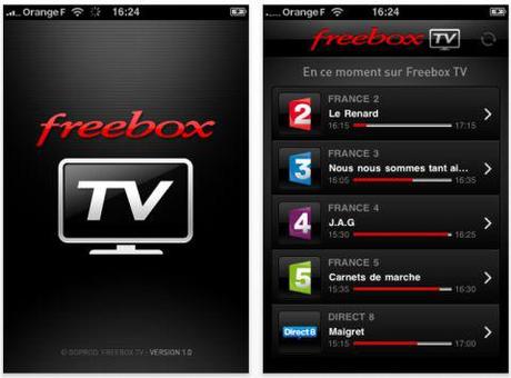 Les chaines de la Freebox sur votre iPhone