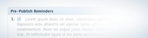 Ajouter des rappels avant la publication de vos articles ! 