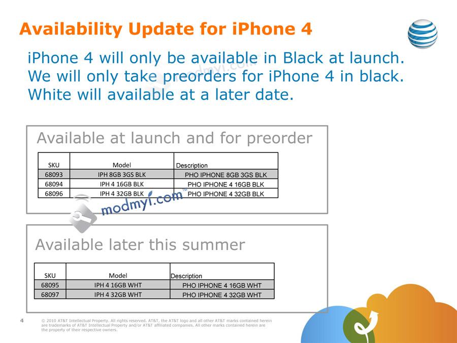L’iPhone 4 disponible uniquement en noir pour son lancement !