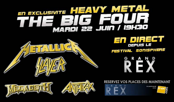 Heavy Metal, the Big Four en direct au Grand Rex