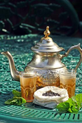thé à la menthe au riad - Loc Riad Fès