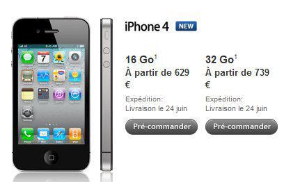 iPhone 4 : ouverture des réservations sur l’Apple Store