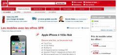 iPhone 4 : le prix chez SFR