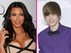 Justin Bieber et Kim Kardashian
