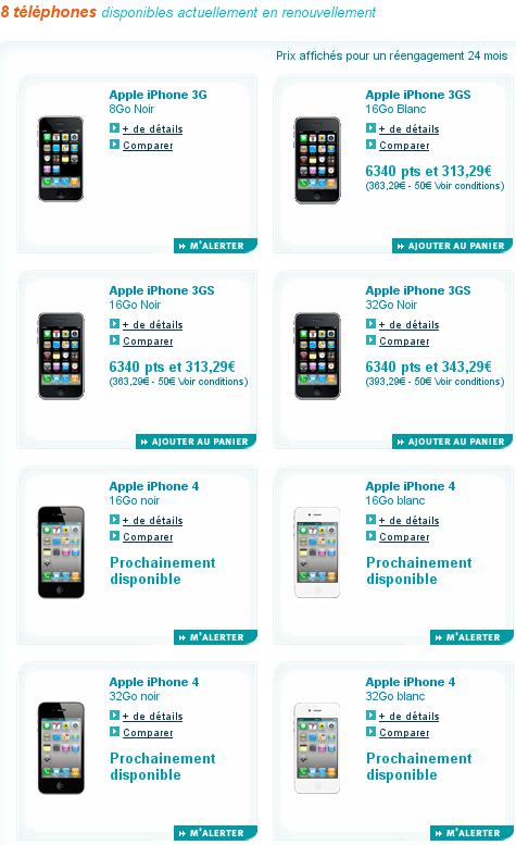 Bouygues Télécom annonce ses prix pour l'iPhone 4...