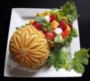 Salade de fruits, légumes et labné