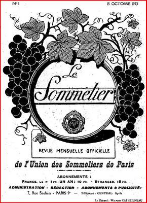 ..à propos desVINS D'ANJOU. .Dans son numéro 1 d'octobre ...