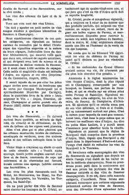 ..à propos desVINS D'ANJOU. .Dans son numéro 1 d'octobre ...