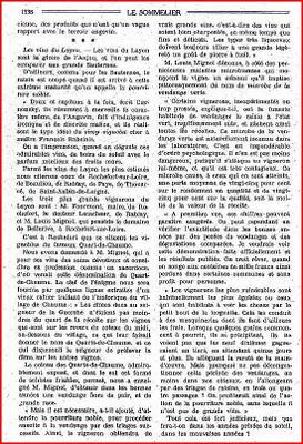 ..à propos desVINS D'ANJOU. .Dans son numéro 1 d'octobre ...