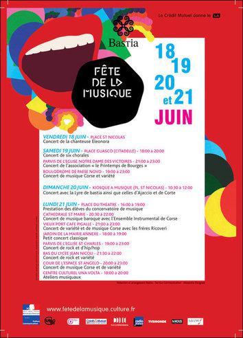 Bastia / Fête de la Musique : Le programme de demain à lundi
