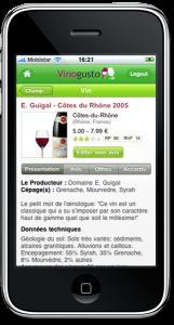 Vinogusto pour iPhone