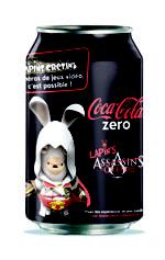 Coco-Cola Zero ... des canettes collector à l'éffigie des Lapins Crétins