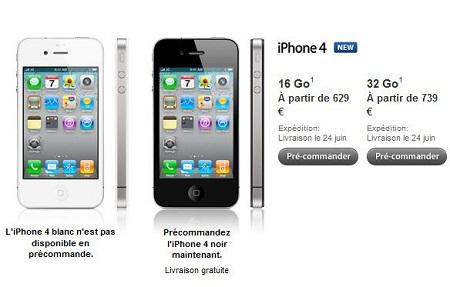 L’iPhone 4 : Pre-commandes ouvertes !