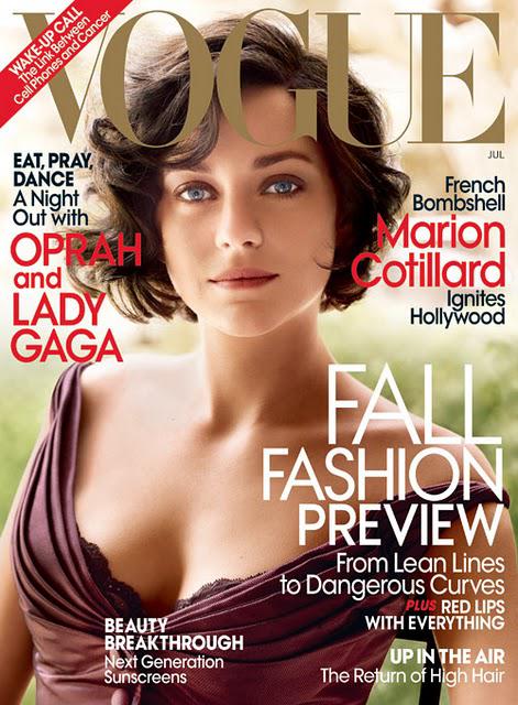 ✤ Marion Cotillard est aux anges (et en couverture du Vogue US de Juillet !) ✤