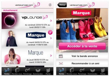 vente-privee-iphone Vente Privée se lance sur iPhone