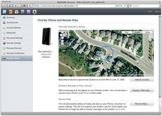 Application officielle Find My iPhone sur l’Appstore