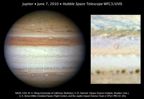 Recherche de traces d'explosion sur Jupiter