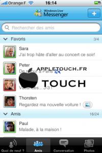 Windows Live Messenger iPhone disponible la semaine prochaine