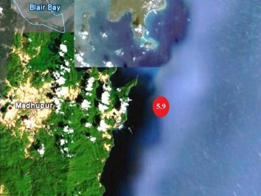 Les Îles d'Andaman frappées par un séisme majeur de magnitude 6,1, le 18 Juin 2010.