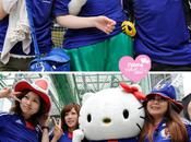 Hello kitty supportrice Japon