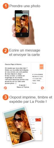 [OFFRE SPÉCIALE] Oopost envoie de vraies cartes postales à partir de vos photos. Les 500 premiers à créer leur compte seront crédités de 2,49€ pour envoyer une carte !