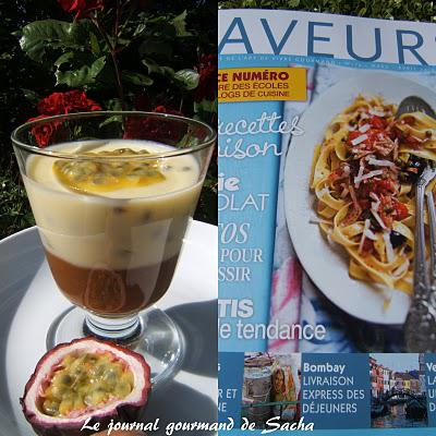 Panna cotta aux fruits de la passion  et confiture de lait