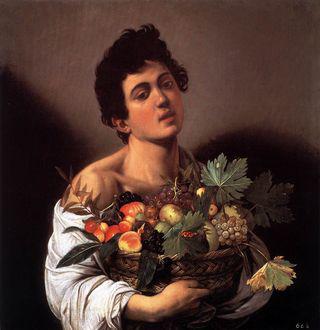 Caravaggio - Le garçon à la corbeille de fruits, 1593-1594