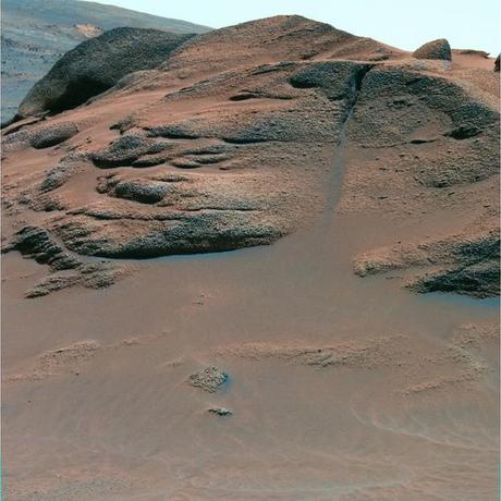 L'affleurement rocheux Comanche photographié par le rover Spirit