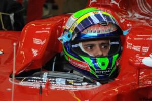 Felipe Massa en test dans le simulateur Ferrari