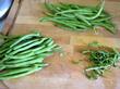 effiler les haricots verts