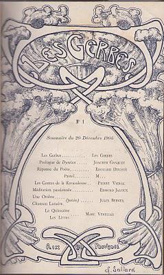 LES GERBES, Revue littéraire bi-mensuelle. 1905-1906